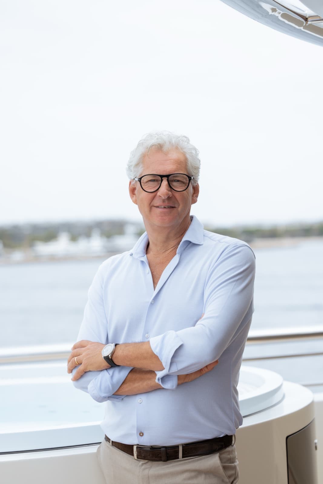 Jan-Jaap Minnema aboard a superyacht